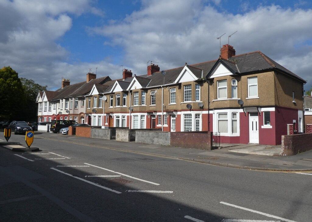 Terraced houses on Corporation Road