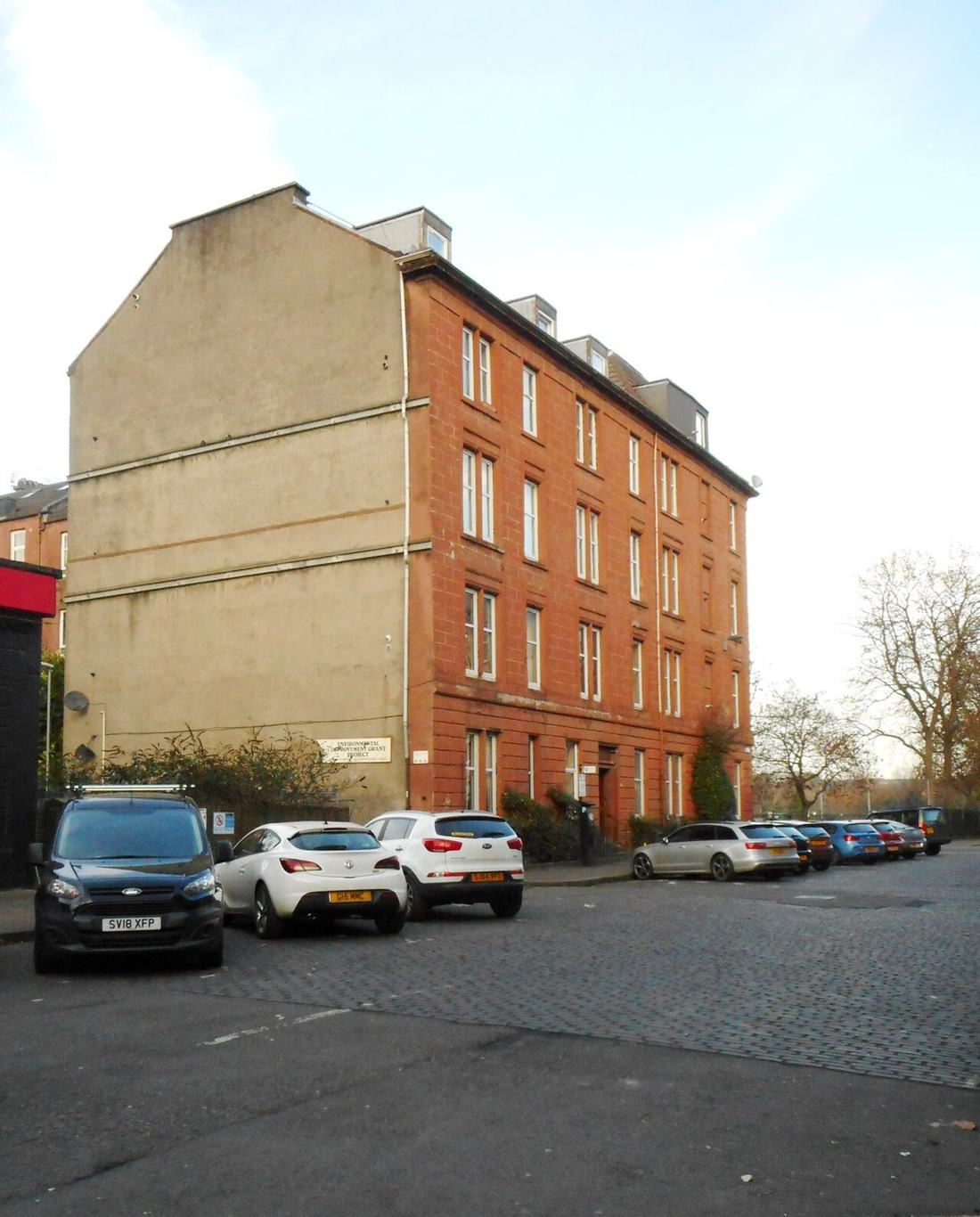 A tenement in Glasgow