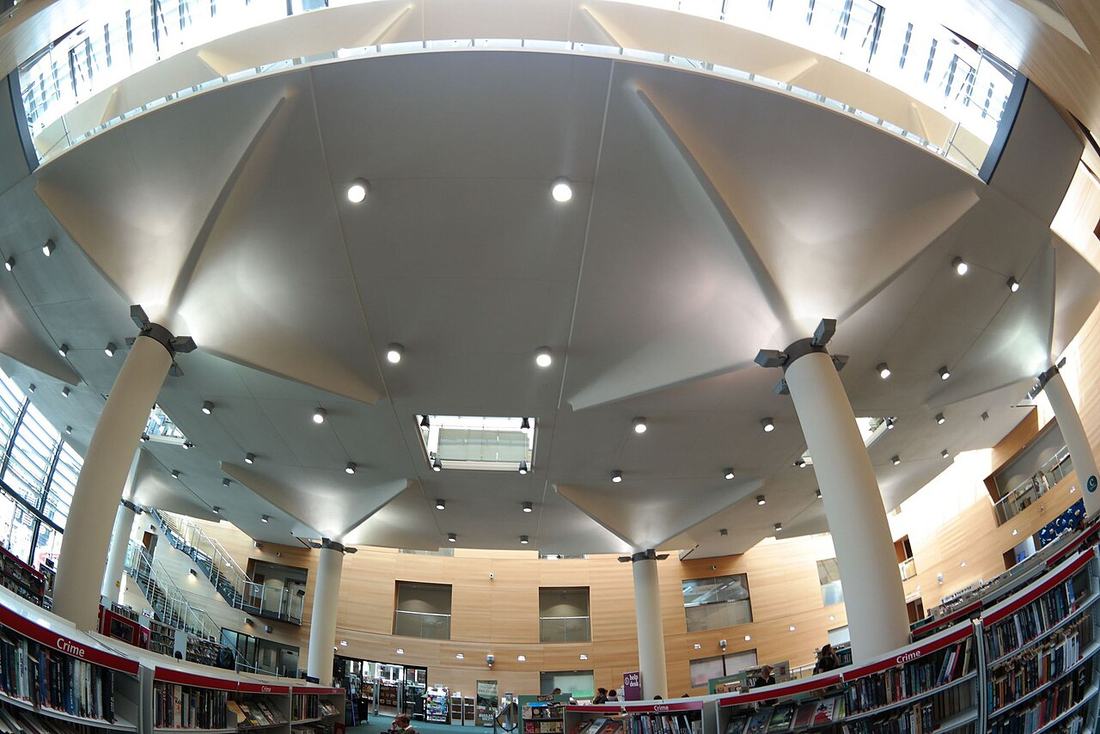 Jubilee Library in Brighton, interior view